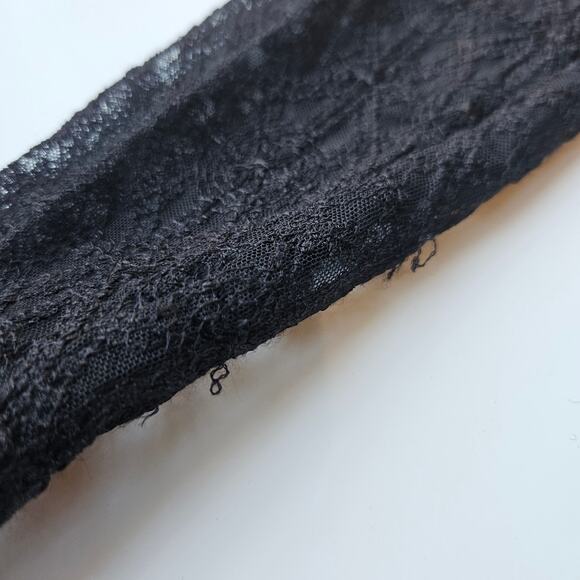 Kookai Black Geometric Lace Longsleeve Top Size 4 (36) - Picture 8 of 8